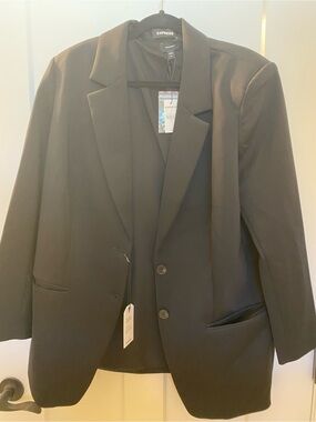 Express Black Women's Two-Button Blazer - Tailored Workwear